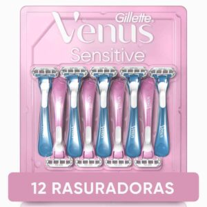 Gillette Venus Razors Sensitive Women's Disposable 12 Units (Pricesmart)