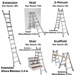 Cosco Articulating Multi Position Ladder 5.4 m / 18´ (Pricesmart)