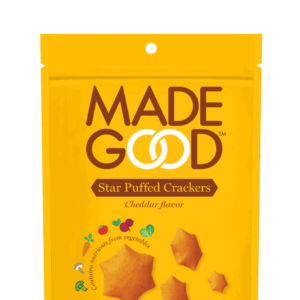 Made Good Cheddar Star Puffed Crackers (Excelon)