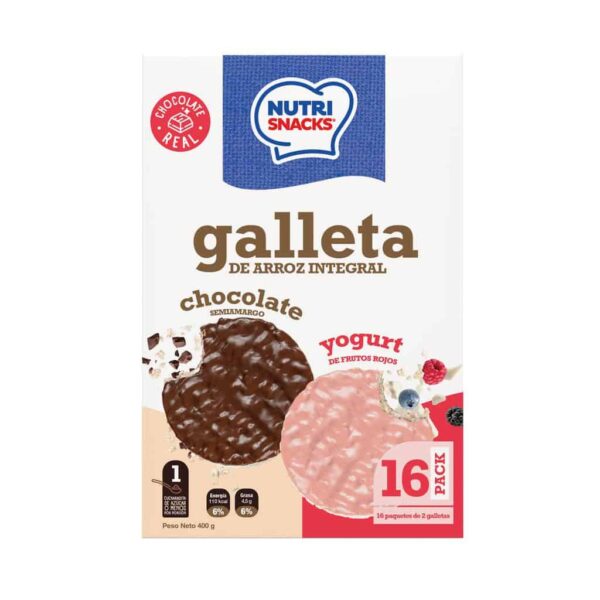 Nutrisnacks Brown Rice Crackers with Coating 16 Units/25 g (Pricesmart)