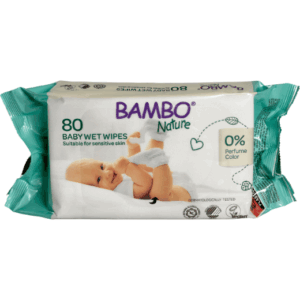 80 Bambo Nature Wet Wipes (Walcas)
