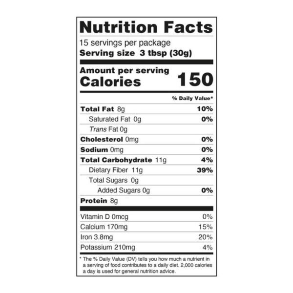 907g Just About Foods Organic Chia Seeds (PriceSmart)