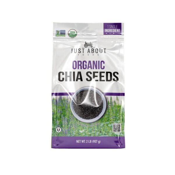 907g Just About Foods Organic Chia Seeds (PriceSmart)