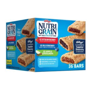 Kellogg's Nutri Grain Whole Grain and Real Fruit Bars 36 Units / 37 g (Pricesmart)