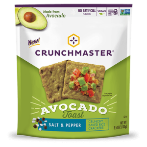 113g Crunchmaster GF Salt & Pepper Avocado Crackers (SQF)