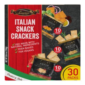 Laurieri Italian Crackers Assorted Flavors 30 Units