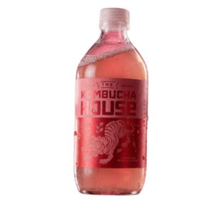 Raspberry and Rose Petals Kombucha House Bottle