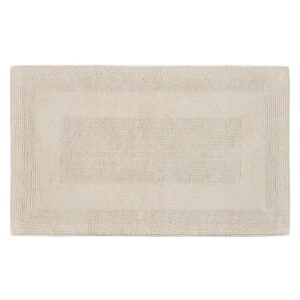 51 cm x 81 cm / 20" x 32" Beige Riviera Home Reversible Bath Mat (PriceSmart)