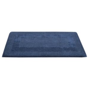 51 cm x 81 cm / 20" x 32" Navy Riviera Home Reversible Bath Mat (PriceSmart)