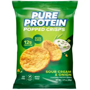 36g Pure Protein Sour Cream & Onion Popped Crisps
