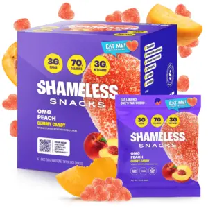 50g Shameless Snacks OMG PEACH