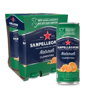 4pack 330ml San Pellegrino Clementina Sparkling Mandarine Orange Soda
