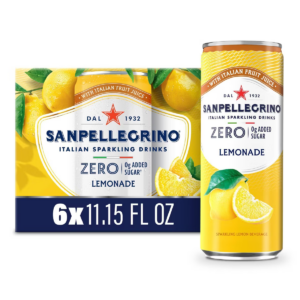 6pk Sanpellegrino Zero Lemonade Italian Sparkling Beverage