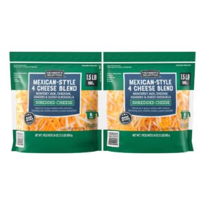 2 Units / 680 g / 1.5 lb Member's Selection Shredded Mexican-Style Cheese (PriceSmart)