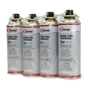 023L Sterno Butane Cartridges 4 Units