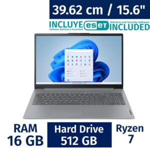 Lenovo 3962 cm 156 Inches Laptop R7 16 Gigabytes 512 Gigabytes 82XM00LMUS ESET Antivirus