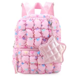 OMG Accesories Mini Backpack with Front Pocket and Zipper Includes Coin Purse Keychain