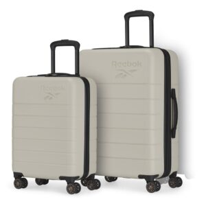 Reebok Set of Rigid Luggage with Spinner Wheels 2 Pieces