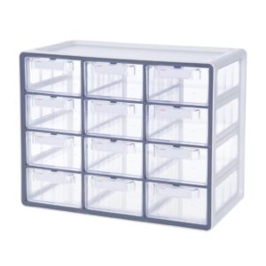 Sysmas Multifunctional Organizer with 12 Transparent Drawers