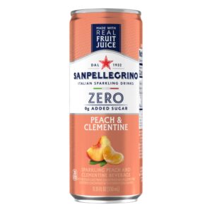330ml Sanpellegrino Zero Peach & Clementine Sparkling Beverage (Alpiste)