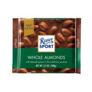 100g Ritter Sport Whole Almonds