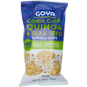 140gr Gluten Free Goya Corn, Chia, Quinoa and Black Bean Chips (Alpiste)