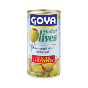 149g Minced Hot Pepper Stuffed Olives (Goya)