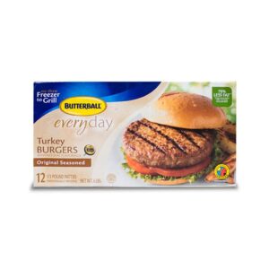 151g Butterball Turkey Burgers 12 Units