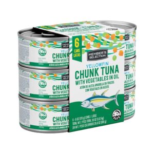 170g Memberx27s Selection Yellowfin Tuna with Vegetables in Oil 6 Units