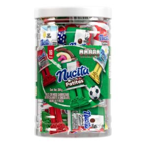 19g Nucita Patitas Creamy Chocolate Vanilla and Strawberry Flavors 16 Units