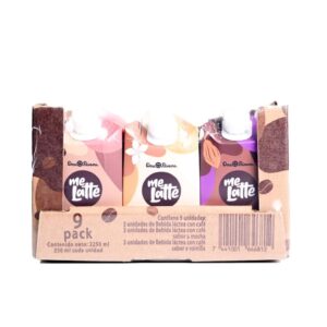 250ml Dos Pinos Me Latte Cold Coffee with Assorted Flavors 9 Units
