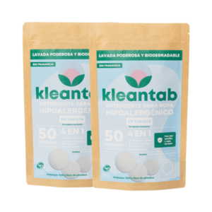 2x 50-Tablet Hypoallergenic Laundry Detergent - 100 Washes (Kleantab)