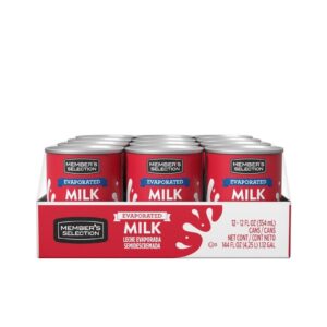354ml Memberx27s Selection Evaporated Milk 12 Units