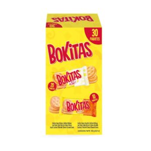 362g Bokitas Crackers Filled with Natural White and Yellow Cheese Flavor Cream 30 Units