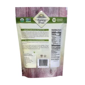 50g Sunny Fruits Dried Organic Figs 10 Units