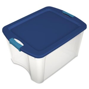 6814L Sterilite Clear Plastic Storage Box with Lid