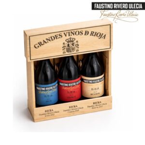 750ml Faustino Rivero Ulecia Rioja Wine Set 3 Units