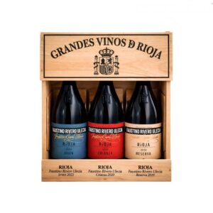 750ml Faustino Rivero Ulecia Rioja Wine Set 3 Units