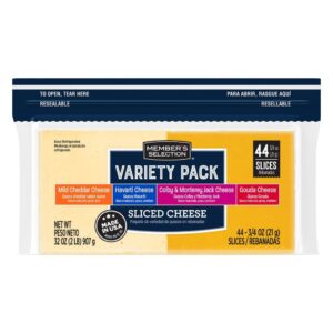 907g Memberx27s Selection Sliced Assorted Cheese Pack