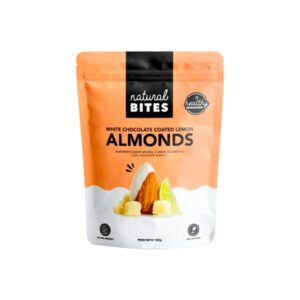 100g Natural Bites White Chocolate Coated Almonds with Lemon Flavor (Alpiste)