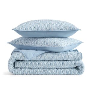 Casual Living King Size Polyester Comforter Set 3 Pieces