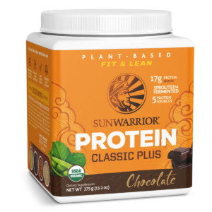 375g Sunwarrior Classic Plus Chocolate Protein