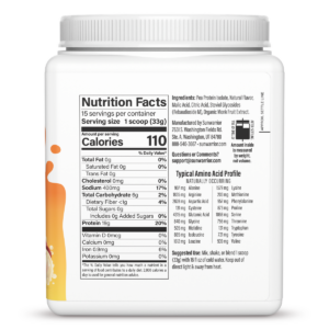 489g Sunwarrior Clear Protein Peach Tea