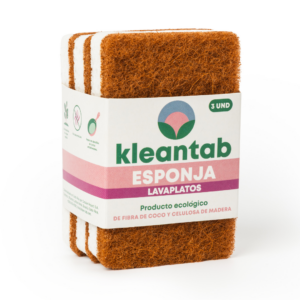 Coconut Fiber Dishwashing Sponge – 3 units (Kleantab)