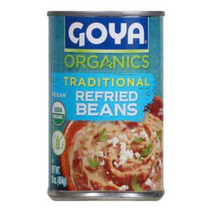 454g Goya Organic Traditional Refried Beans (Alpiste)