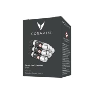 6-Pack Coravin Pure Timeless Three+ Argon Gas Capsules (Alpiste)
