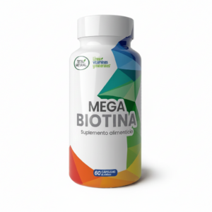 Mega Biotina — Biotin Supplement for Hair, Skin & Nails
