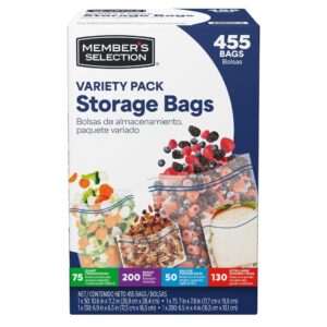 Memberx27s Selection Resealable Bags Variety Pack 455 Units