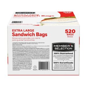 Memberx27s Selection Sandwich Bags 520 Bags 175 cm x 165 cm 69 x 65