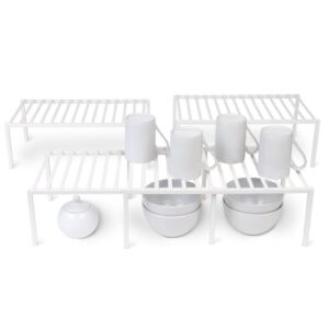 Smart Design Expandable Shelf Organizer 4 Pieces